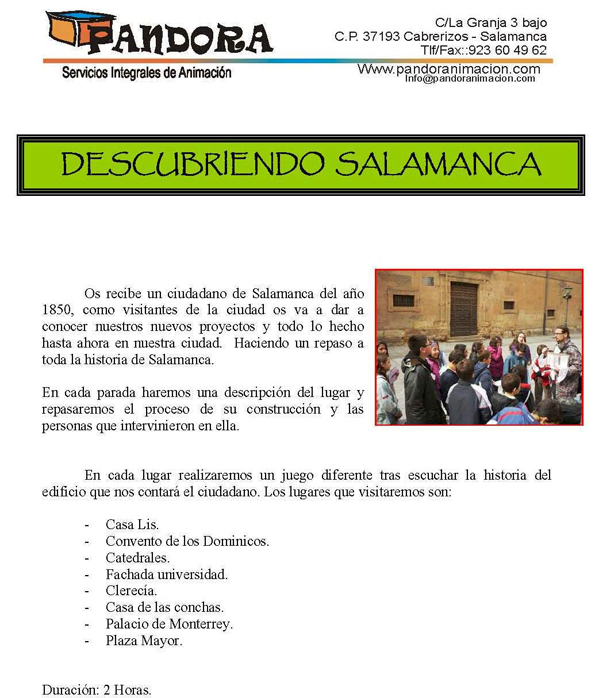 Visita a Salamanca
